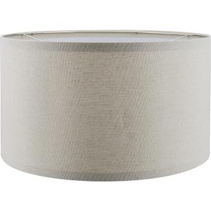 Aspen Creative 38871, Contemporary Design Drum Collapsible UNO Lamp Shade for Table Lamp And Pendant Light, 16" Top x 16" Bottom x 9" Height, Threaded UNO 36mm, Oatmeal Linen