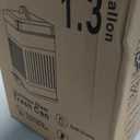 CEROELDA Small Trash Can with Lid-5L/1.3 Gal,Stainless Steel Outdoor Dog Poop Garbage Can-Farmhouse Retro Metal Waste Bin w/Step Pedal for Bathroom Bedroom Office-Soft Close-Black