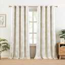 Ronaldecor Gold Blackout Curtains for Bedroom 2 Panels Tropical Leaf Panels Darkening Thermal Insulated Soundproof Grommet Top Window Treatments Set, 52x90Inch, 2 Panels