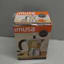 IMUSA 12-Cup Stovetop Espresso Maker, Cast Aluminum Coffee Maker, Cuban Coffee Brewer, Moka Pot Style, Portable Coffee Maker for Home, Camping, or Travel (Silver)