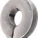 Inflatable Reflective Dog Cone Collar Alternative After Surgery,Doggie Recovery Dount Neck Ecollar,Adjustable Soft Dog Cone Collar for Small Medium Large Dogs (Grey, XL)