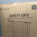 Baby Gate No Drilling, 29"-40" Auto Close Dog Gate Indoor for Doorways & Stairs, Pressure Mounted Adjustable Pet Gate, Easy Walk Through Child Gate for Children & Pets Stroller Friendly, White