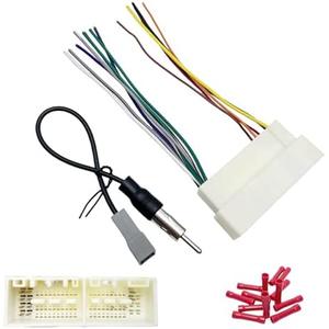 Car Radio Wiring Harness for Hyundai 2015-2020 KIA 2016-2020 with Radio Antenna Adapter Aftermarket Car Stereo Wiring Harness Connector for Elantra Tucson Sonata K2 K3 K4 Radio Stereo Harness Cable
