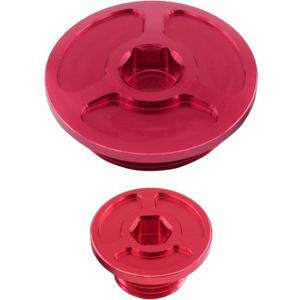 ApplianPar Red Billet Engine Plug Crankcase Cover for Honda TRX400EX Sportrax 400 2x4 2000 2001 2002 2003 2004 2005 2006 2007 2008