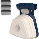 Dog Pooper Scooper, Portable Poop Scooper Handheld Size for Walking Large and Small Dogs Outside Yard or Travel Outdoors, Pup Poop Scoop with Container and 30pcs Pet Waste Bag Attachment, Blue