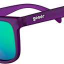 goodr Gardening with a Kraken Polarized Sunglasses for Men & Women, Medium Sized (OG), Dark Purple Translucent Lens with Light Green Mirrored Reflective Lens, UV400 Protection, No Slip, No Bounce