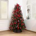 Red Christmas Ball Ornaments Christmas Tree Decorations 36pcs Shatterproof Christmas Ornaments Set with 6 Styles in 3 Sizes(Small Medium Large)