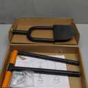 Height Adjustable Garden Edger Tool, Hand Steel Edger, Half Moon Lawn Edger, Saw-Tooth with Very Sharp Blade Manual Edger