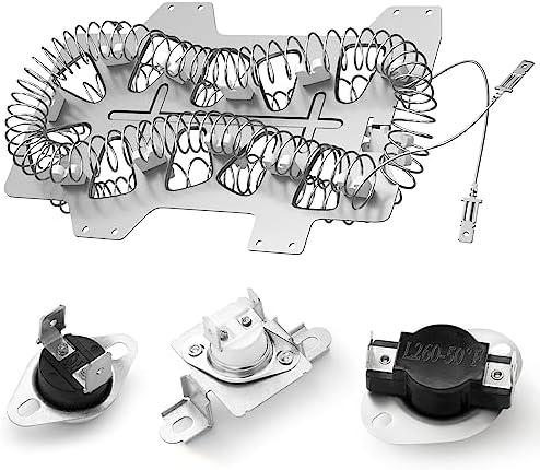 Upgraded Dryer Heating Element for Samsung，DC47-00019A Heating Element for Samsung Dryer,dv42h3000ew/a3 dv42h5000ew/a3 Parts, Including DC96-00887A, DC47-00016A, DC47-00018A.