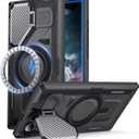 for Samsung Galaxy S22 Ultra/S23 Ultra Case with MagSafe[Built-in Camera Cover Stand][Military-Grade Shockproof][Dual Layer Protection]Heavy Duty Bumper for S22 Ultra/S23 Ultra Phone Case,Black
