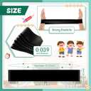 Berlune 24 Pcs Classroom Chair Bands Fidget Chairs and Desks Bands ADHD Autism Tools Bounce Flexible Seating for Classroom(Black, 1 mm)