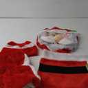 JOYIN 5 Pieces Christmas Theme Bathroom Decoration Set w/Toilet Seat Cover, Rugs, Tank Cover, Toilet Paper Box Cover and Santa Towel for Xmas Indoor Dcor, Party Favors (Santa)