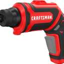 CRAFTSMAN 4V Cordless Screwdriver with USB Charger and Picture Hanging Kit Included (CMHT6640BI)