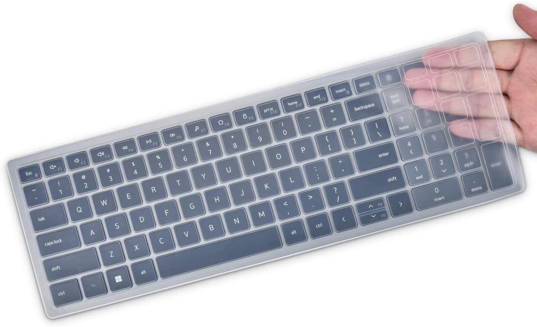 Keyboard Cover Skin for Dell Pro Plus Wireless Compact Keyboard - KM7120W KB740, Dell KM7120W Desktop Keyboard Protector, Clear
