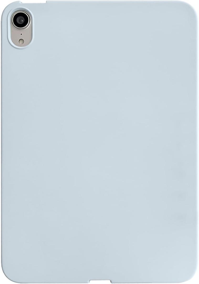 Case for iPad mini 7 (A17 Pro) 2024 & iPad mini 6 (2021) 8.3-inch,Slim Lightweight Soft TPU Back Shockproof Cover Flexible Silicone Rubber Shell for iPad mini 7th/6th Generation, Lightblue