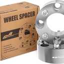 GAsupply ATV Wheel Spacers 4x110, Compatible with CFMoto, Segway, Yamaha, 2" 50mm Wheel Spacer Adapters 74mm Hub Bore with 121.25 Studs, 2 Pack (silver)
