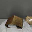 Wooden Jesus Manger Scenes Christmas Nativity Stable with Raphia Grass Christmas Decoration Mini Manger Holy Family Nativity Scene Xmas Home Table Desk Decor