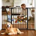 Babelio 29-55" Extra Wide Baby Gate, 36" Tall, PressGuard P7, Black