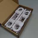 Jetec 10 Pieces Cabinet Locks for Babies, U-Shaped Proofing Drawers Safety Child Locks Adjustable, Easy to Use Childproof Latch for Knob Handle on Kitchen Door Storage Cupboard Closet (White)