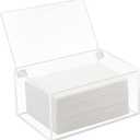 Maitys 1 Pcs Acrylic Laundry Dryer Sheet Holder Clear Dryer Sheets Dispenser Container with Lid (Classic Style)