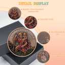 St. Christopher Guardian Challenge Coin - The Guardian Coin for Safe Travels - A Faithful Gift for Safe Car Journeys - Christian Challenge Coin with Traveler's Prayer