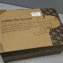 Kids Sofa, 2-in-1 Flip-Out Foam Couch, Soft Play Lounge Chair for Toddlers and Children, Extra Wide, Grey (Large)