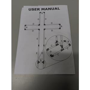 SOFARKKT 7FT Standing Cross Large DIY Cross Tree PVC Stand with Accessories for Christmas Light Up Cross Easter Outdoor Decorations Jesus Christ Cross Craft for Home Outside Religious Decor(No Lights)