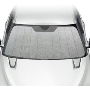 BDK Car Windshield Sun Shade - Jumbo Size Accordion Fold Style - Heatshield Sunshade for Car, Truck, SUV - Front Windshield - 65 x 27 in