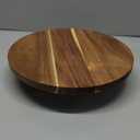 Juvale Round Acacia Wood Cake Stand for Wedding - Wooden Cake Stand for Appetizers and Desserts (12.75 Inches)