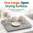 GIRAFFYCO Drying Stone Mat - Grande Solo, Extra Large Dish Drying Mat, 20" x 20"