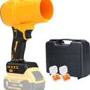 Brushless Cordless Leaf Blower for DEWALT 20V Battery, 125MPH 450CFM Variable Speed Handheld Blower with Storage Box and 2 Earplugs, Turbo Jet Blowers for Camping, Lawn, Workshop, Patio(No Battery)