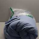 CozyLux Grayish Blue Queen Comforter Set, 3 Pieces Dusty Blue Solid Breathable Quilted Bedding Sets, Luxury Soft Fluffy Bed Set with Down Alternative Comforter All Season (1 Comforter & 2 Pillowcases)