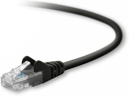 Belkin 30ft CAT5E Black Patch Cord Snagless