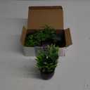 Der Rose Fake Plants 4 Packs Artificial Plants Small Faux Plants Black Bathroom Accessories for Bathroom Home Office Desk Decor Indoor (Green)