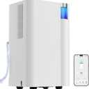 Uthfy 3000 Sq. Ft Dehumidifier for Basement with WiFi, Max 38 Pints Dehumidifier for Home with Drain Hose, 24H On/Off Timer, 3 Color Ambient Light, Child Lock,Auto Deforest, Quiet for Bedroom,Bathroom