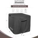 ULTCOVER Waterproof Square Air Conditioner Cover for Outside AC Units Size Upto 36W x 36D x 30H inch, Black