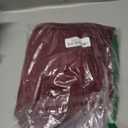 Flowy Pleated Business Skirts High Waist Elegant Skirt 2601 Burgundy M (Red)