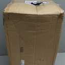 Set of 2 Tall Outdoor Planters 12 x 18 Inch Large Resin Outdoor Planters for Front Porch Flower Round Floor Decorative Indoor Pots with Drainage(White)