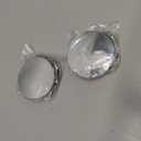 2.6in Wheel Center Caps 66mm ABS Plastic Wheel Center Hubcaps 4Pcs Center Cover Replacement, Chrome