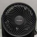 PELONIS 3 Speed Small Room Air Circulator Fan with 7-inch Blade, Table Fan with 100 Adjustable Head Tilt - Desktop Fan for Bedroom,Dorm and Office - Ventilador for Air Conditioner and Heater, Black