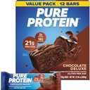 Pure Protein Chocolate Deluxe Protein Bars, 21g Protein, Gluten Free, 12 Ct Exp. 05/27/2027