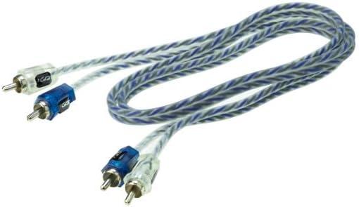 Scosche EFX Vector V25 2-Channel Twisted Pair RCA Interconnect Audio Cables - 2CH OFC Car Stereo Connector Cable - 25 Foot Male to Male