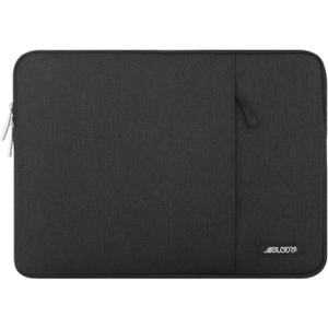 MOSISO Laptop Case 13.3 inch, 13-13.3 inch Laptop Sleeve Compatible with MacBook Air/Pro 13 / Pro 14, HP Dell ASUS Lenovo Notebook, Polyester Vertical Computer Sleeve Bag with Pocket, Black