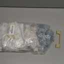 Haliwu 30 Pack Cabinet Handles Brushed Gold Cabinet Pulls 4 Inch Hole Center Drawer Pulls Modern Square Dresser Handles for Bathroom Kitchen Bedroom, Zinc Alloy