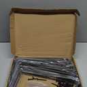 12 inch Shelf Brackets for DIY Floating Shelf, 1/5 inch Thick Heavy Duty Floating Shelf Bracket, Fit for Home, Kitchen, Bathroom, Garage, Living Room, 6-Pack Black, 11.25 x 6 x 1.5