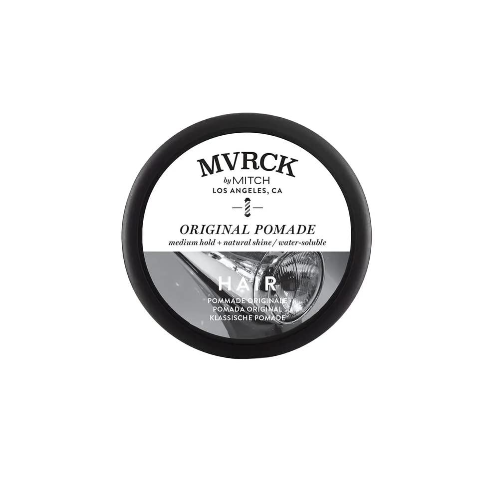 MITCH by Paul Mitchell Original Pomade for Men, Medium Hold, Low Shine Finish, Water-Soluble, For All Hair Types, 3 oz.