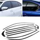 for 2019-2023 BMW 3 Series G20 G28 10PCS Black Car Window Trim Strip Cover Sticker