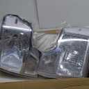 for Pickup 2009-2014 Ford F150 2009-2014 Headlights Assembly Compatible with F-150 2010 2011 2012 2013 Clear Reflector Chrome Housing