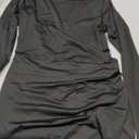 BORIFLORS Women's Sexy Basic Long Sleeve Turtleneck Bodycon Party Long Pencil Dress, Black, Size M/L