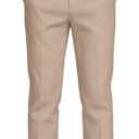 DHTS Boys Dress Pants (Size 2-20 Years) Slim Fit Uniform Pants for Toddler & Teens (Beige)